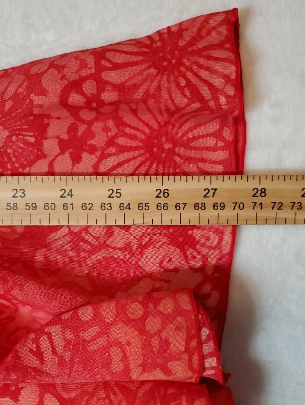 NWT Nomadic Traders Red Floral Flowy Midi Skirt Size Large - Picture 8 of 10